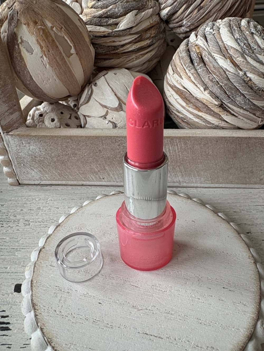 Clarins Joli Rouge Brilliant Lipstick in 23 Rose Petal